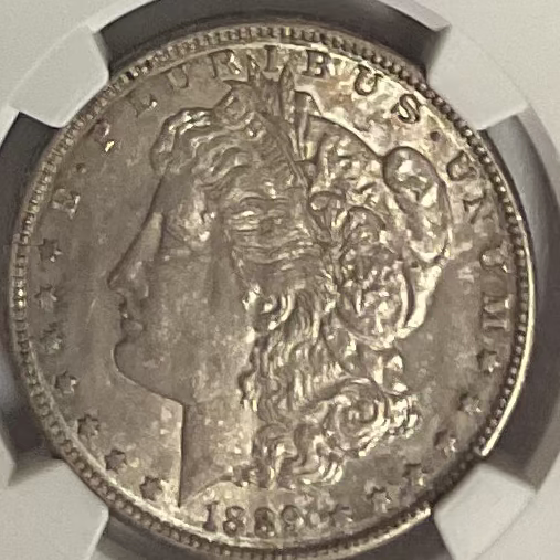 1889-S Morgan Silver Dollar., NGC MS61, Affordable Store #GDR0340