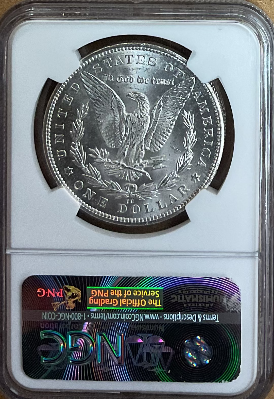 1885-CC Morgan Silver Dollar., NGC MS-63+, Uncirculated, Store Sale #DR1586