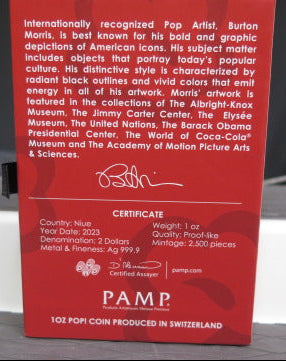 .999 Fine Silver, POP! Shaped Coin, 1 oz Silver Coin, Great Christmas Present, Store