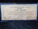 1943 Philippines Two Pesos WWII Mindanao Emergency Currency Banknote, Store