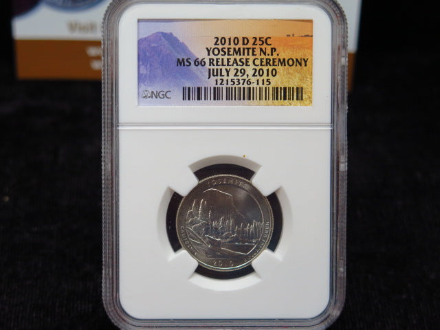 2010-D Yosemite Quarter. MS66 NGC. Store # 12444
