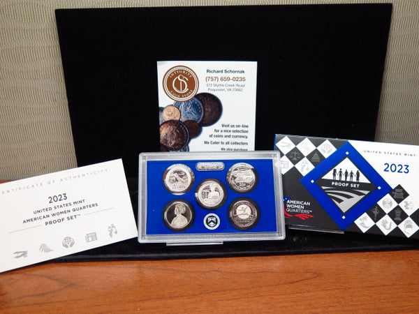2023-S American Women Quarter Clad Proof Set, Original Government Package, Store #12467