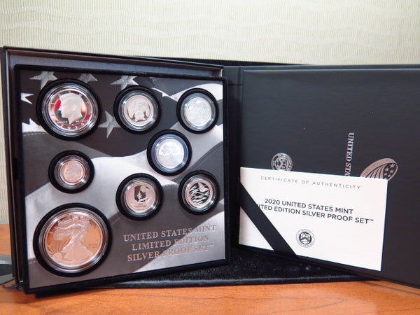 2020 US Mint Limited Edition Silver Proof Set, Original Government Package, Store #12477