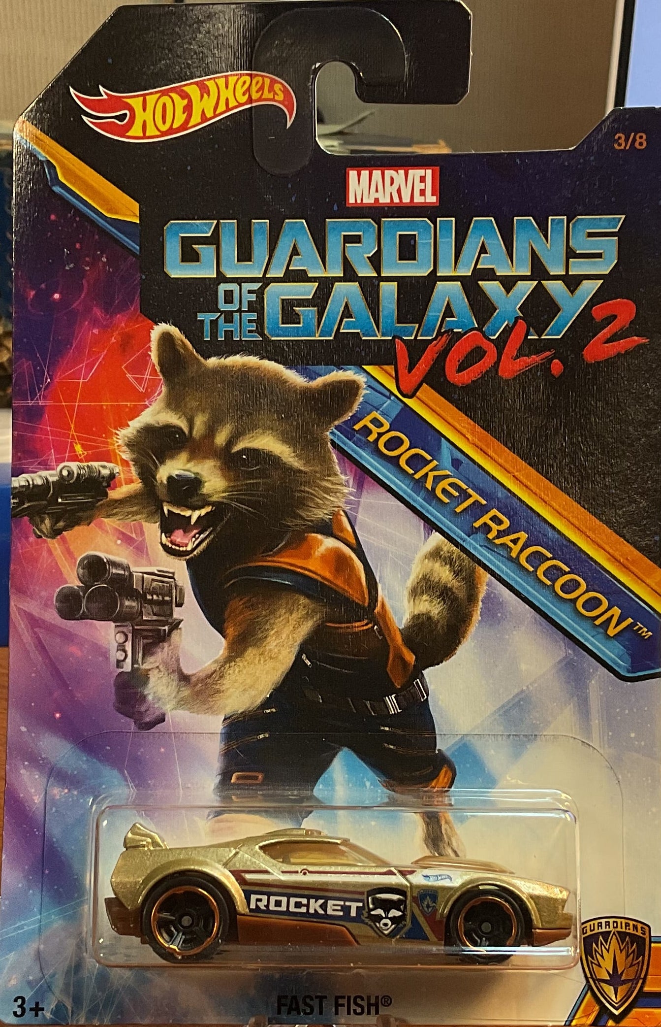 GUARDIANS of the GALAXY VOL 2., Hot Wheels Toy Car, DWD75- 0910, Store #TY026