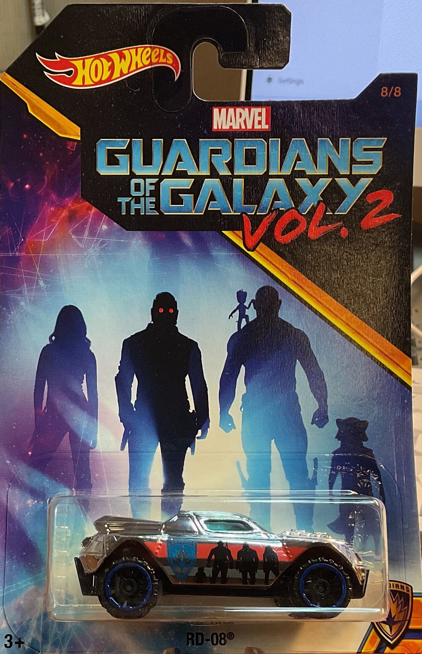 GUARDIANS of the GALAXY VOL 2., Hot Wheels Toy Car, DWD79- 0910, Store #TY028