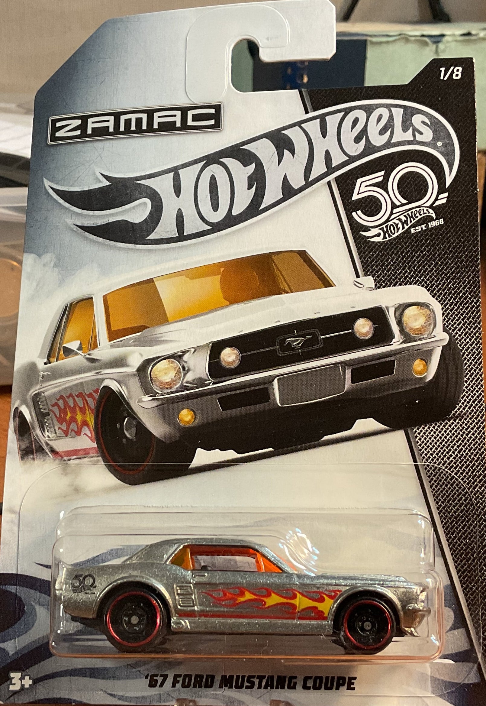'67 FORD MUSTANG COUPE, Hot Wheels Toy Car, FRN24-0910, Store #TY030