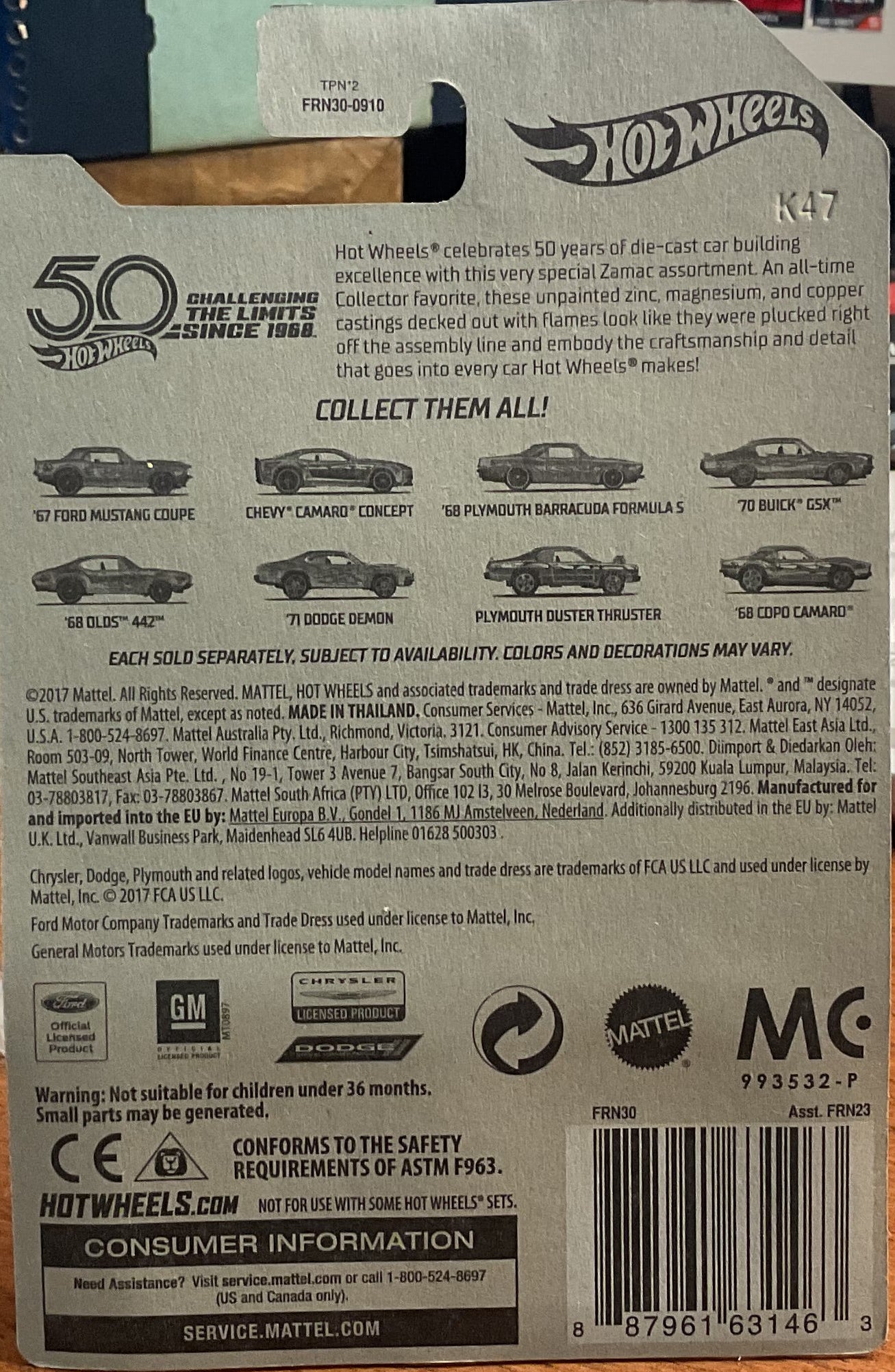 PLYMOUTH DUSTER THRUSTER, Hot Wheels Toy Car, FRN30-0910, Store #TY034