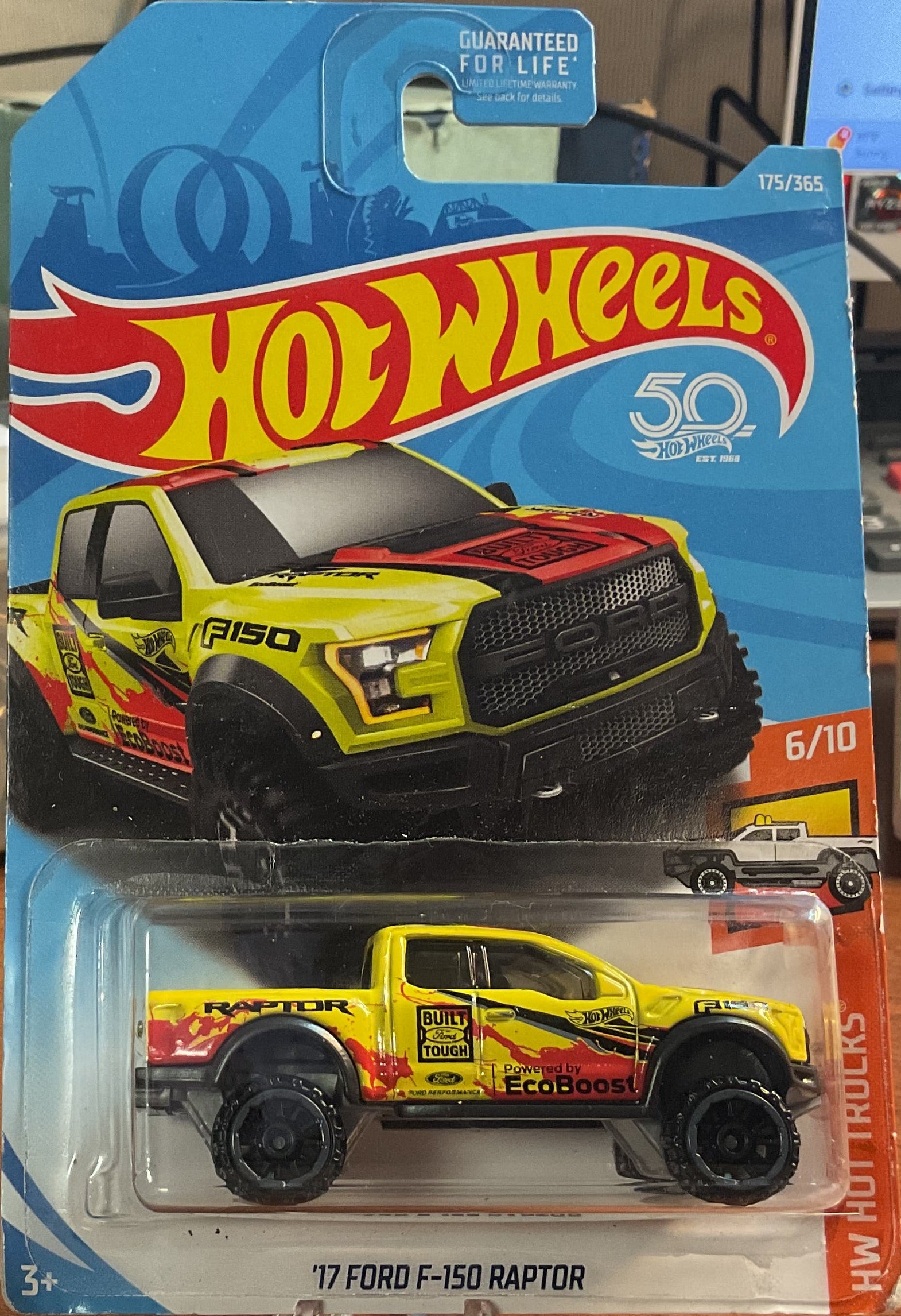 '17 FORD F-150 RAPTOR, HW HOT TRUCKS, Wheels Toy Car, FJY53-D9C0H, Store #TY038