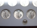 1941-1945- P, D, S Set of 15 Mercury Dimes, UNC. Store