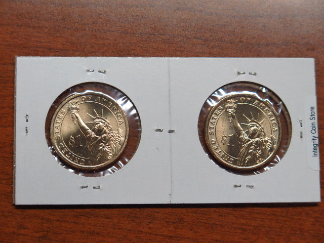 2008-P and D Van Buren Presidential $1 Coin Set. Store