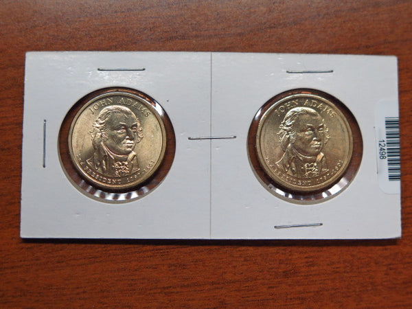 2007-P and D Adams Presidential $1 Coin Set. Store #12498