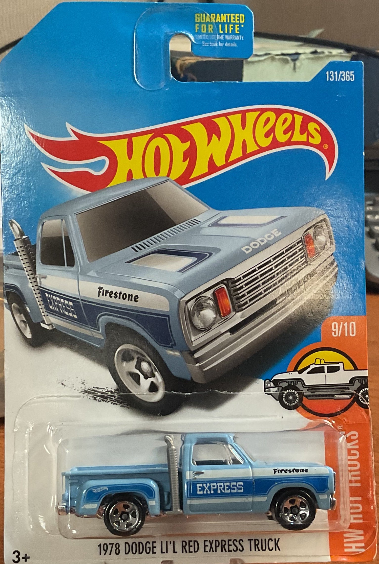 '78 DODGE LI'L RED , HW HOT TRUCKS, Wheels Toy Car, DVB72-D90F, Store #TY046