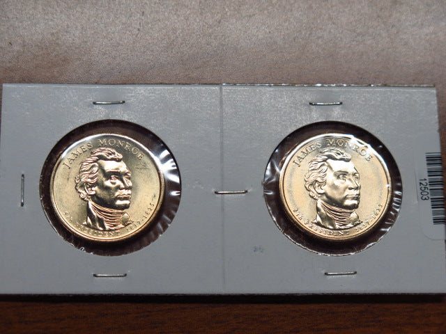 2008-P and D Monroe $1 Coin Set. Store