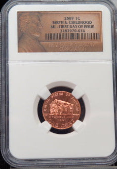 2009 Birth and Childhood Lincoln Bicentennial Cent. NGC Graded BU. Store #GCT078