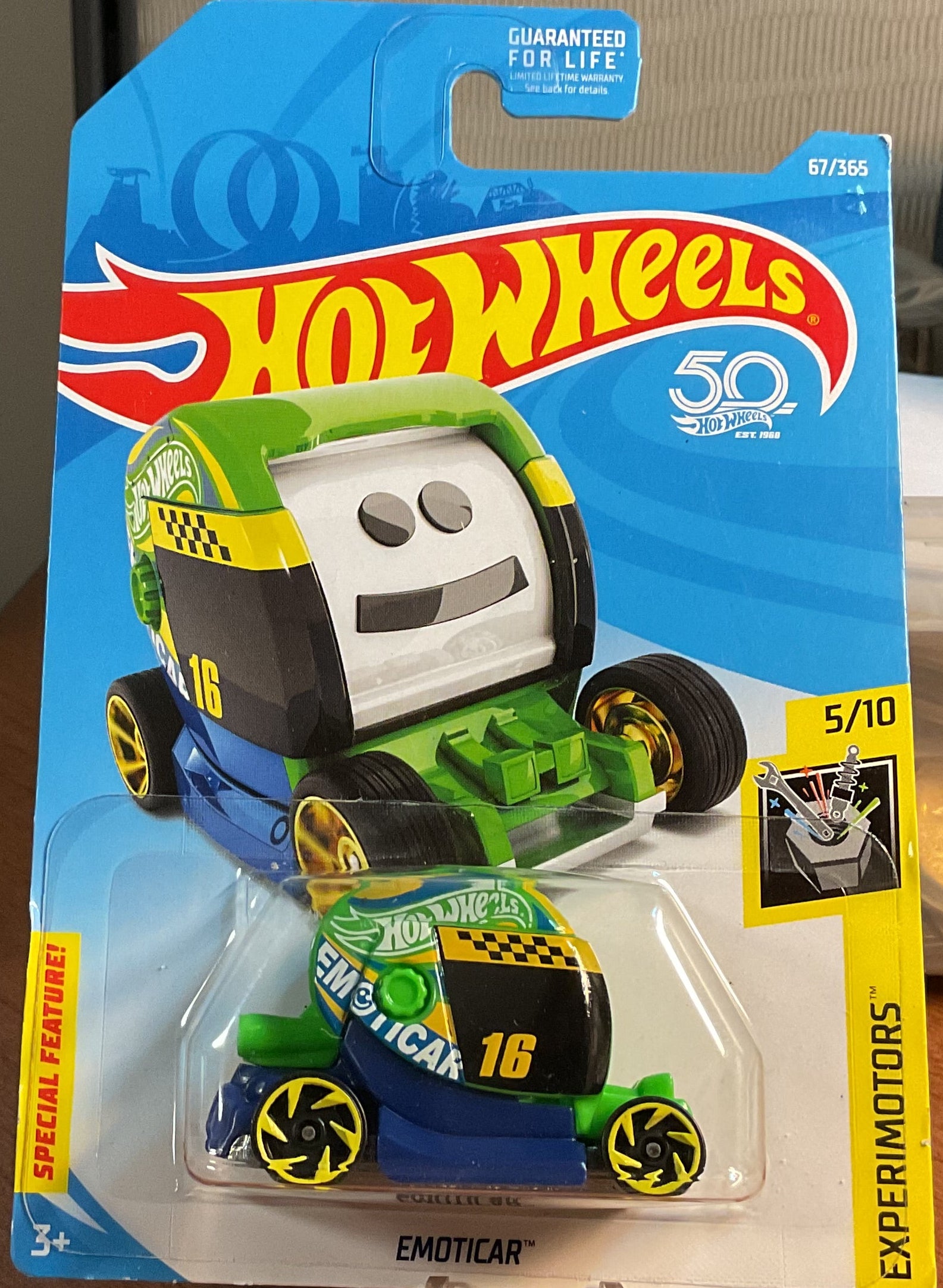 EMOTICAR, EXPERIMOTORS, Wheels Toy Car, FJW16-D9C0D, Store #TY065