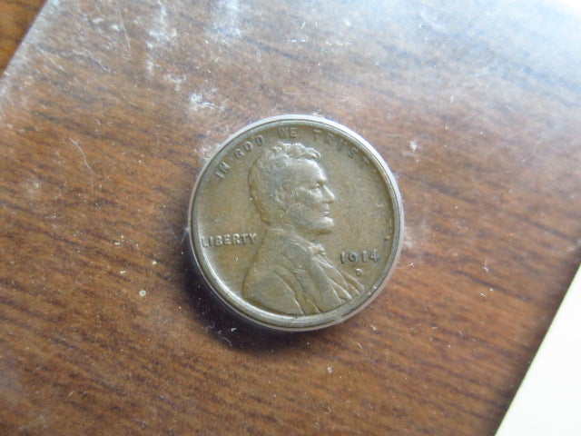1914-D Lincoln Wheat Small Cent.  Original Photograde ANACS VF20. Store
