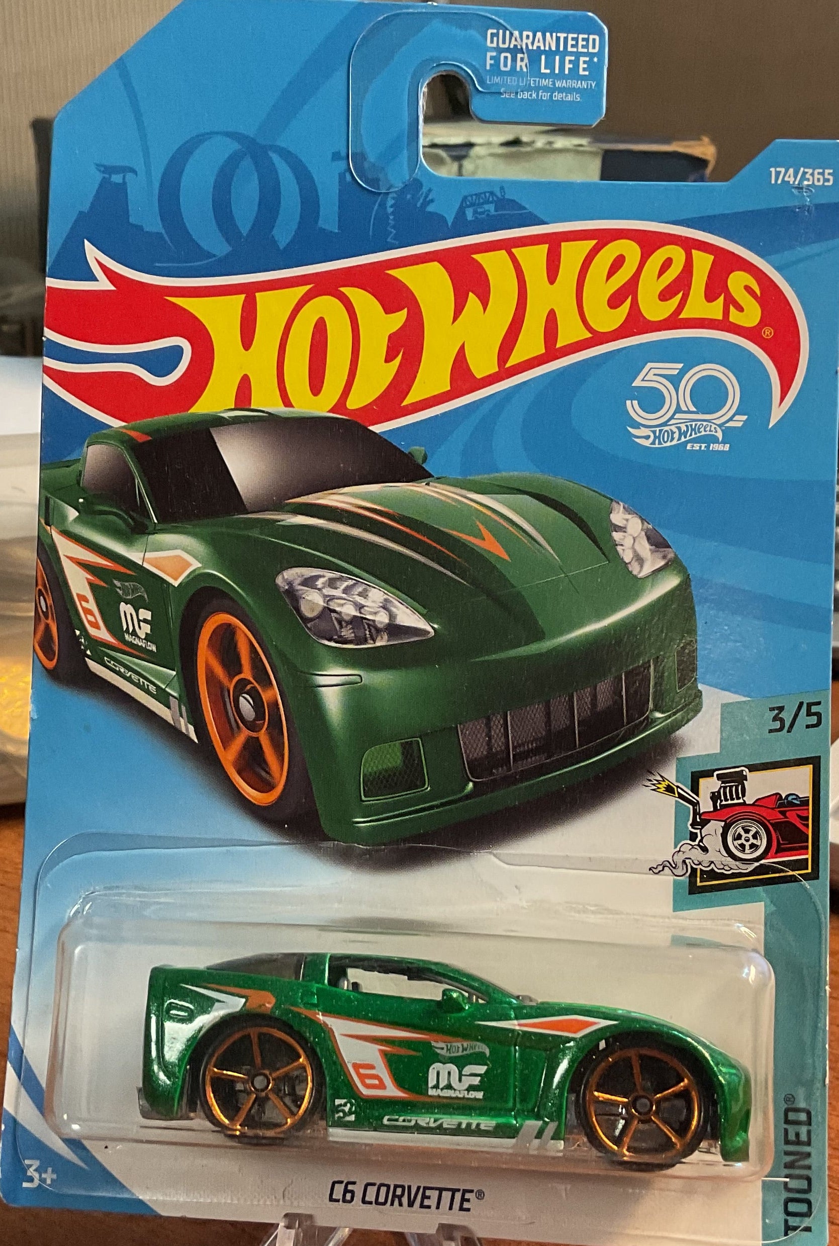 C6 CORVETTE, TOONED, Wheels Toy Car, FJY46-D9C0H, Store #TY053