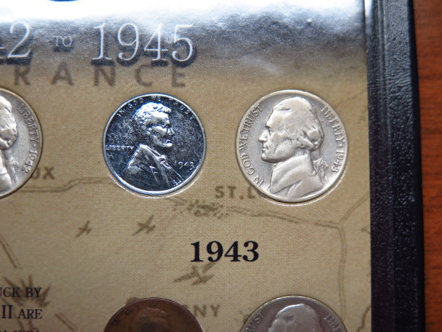 Pennies and Nickels During WWII Set. Store