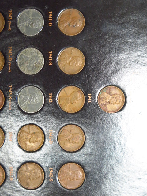Lincoln Wheat Cent Collection, 1941-1958. Store