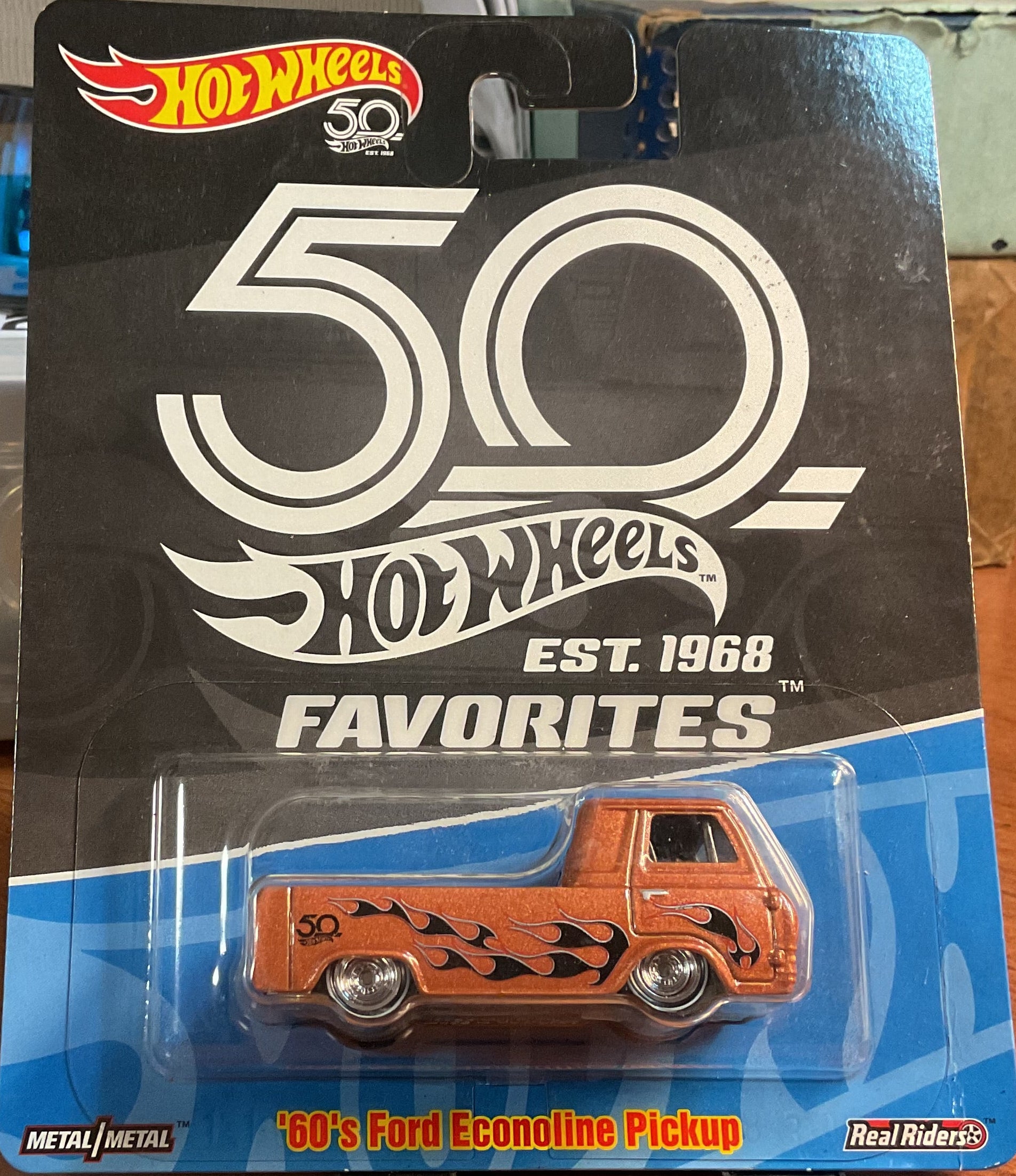 '60S FORD PICK UP, 50TH ANNIVERSERY, Hot Wheels Toy Car, FLF40-4B10, Store #TY095