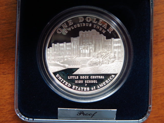 2007-P Little Rock Proof Silver Commemorative, Original Government Package, Store