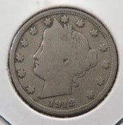 1912 Liberty Nickel, Affordable Circulated Coin. Store #NL257