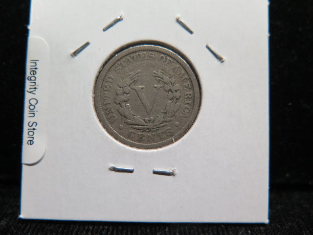 1912 Liberty Nickel, Affordable Circulated Coin. Store #12137
