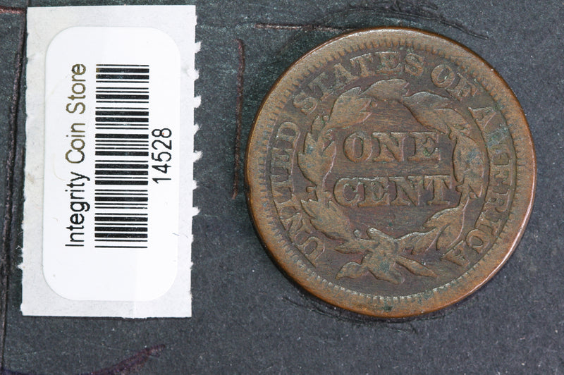 1846  Large Cent, Affordable Circulated Coin, Store Sale