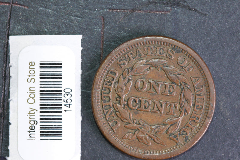 1846  Large Cent, Affordable Circulated Coin, Store Sale