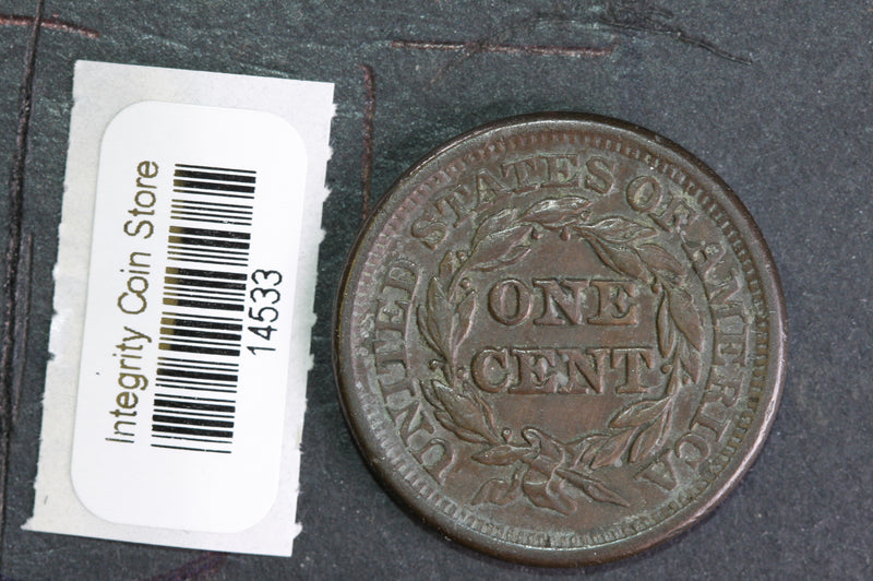 1846 Large Cent, Affordable Circulated Coin, Store Sale