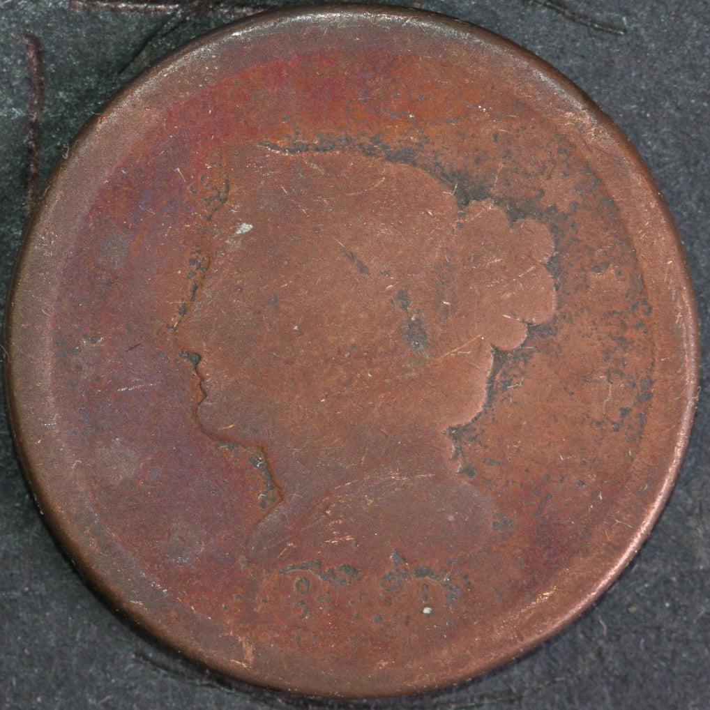 1848 Braided Hair Large Cent, Good Circulated Coin, Store #14538