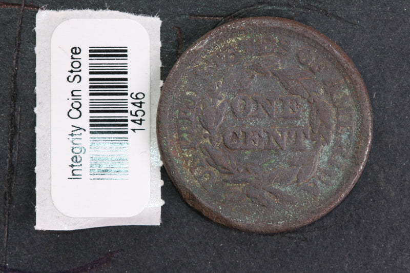 1851 Large Cent, Affordable Circulated Coin, Store Sale