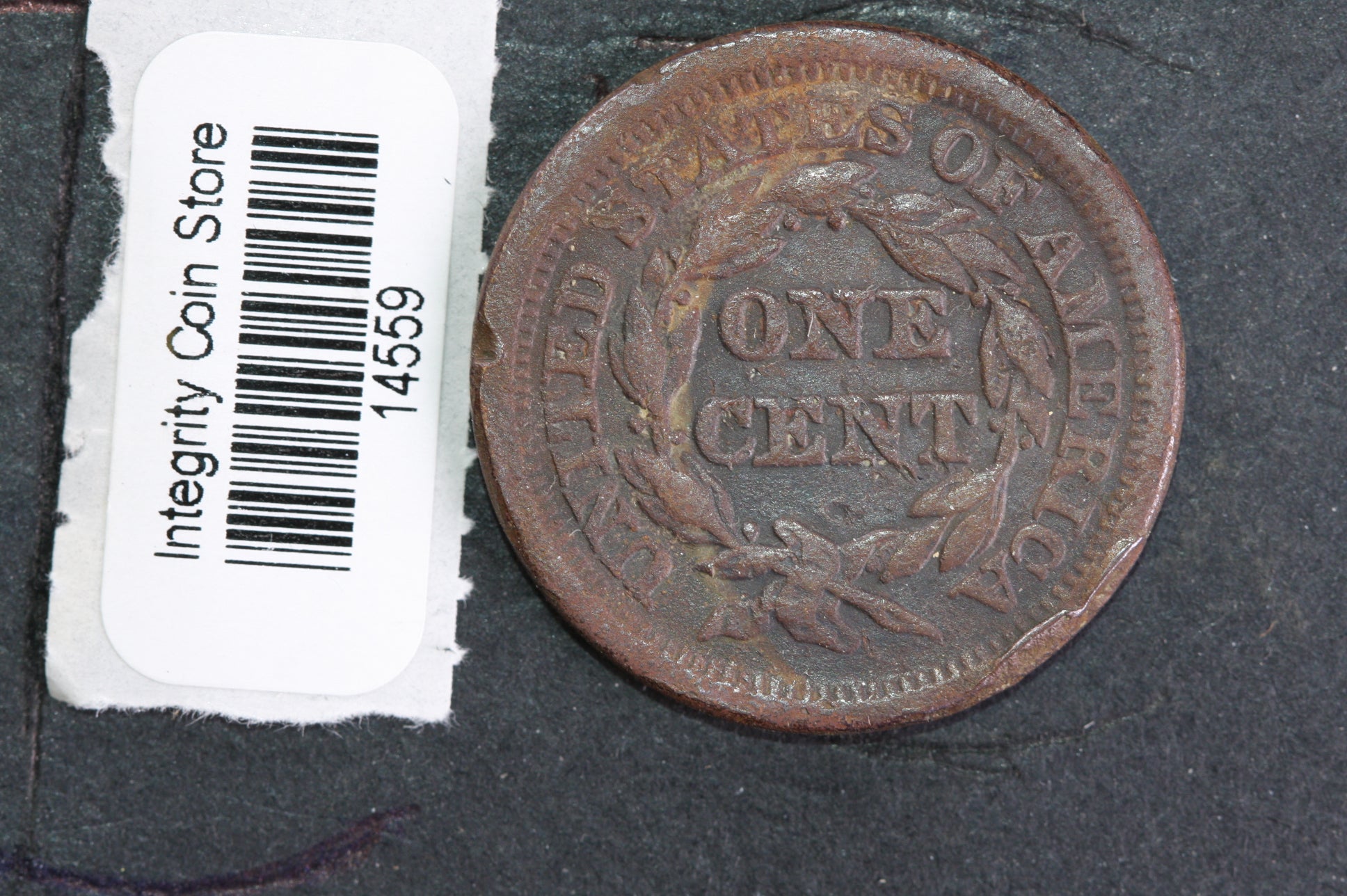 1854 Large Cent, Affordable Circulated Coin, Store Sale #14559