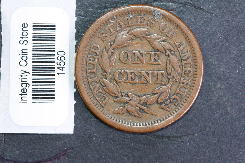 1854 Large Cent, Affordable Circulated Coin, Store Sale