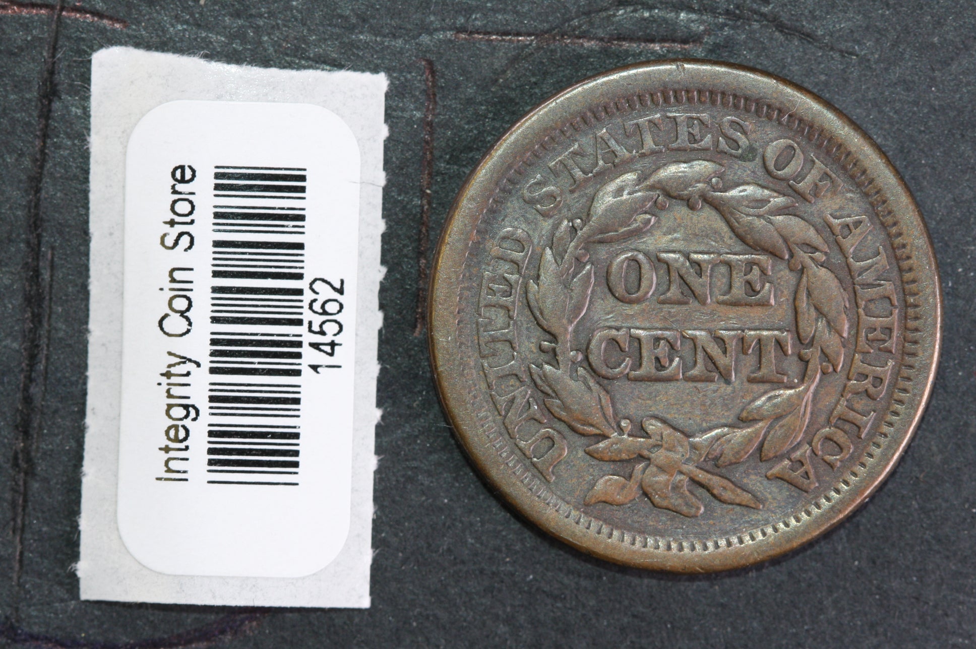 1854 Large Cent, Affordable Circulated Coin, Store Sale #14562