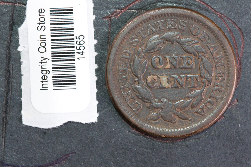 1856 Large Cent, Affordable Circulated Coin, Store Sale