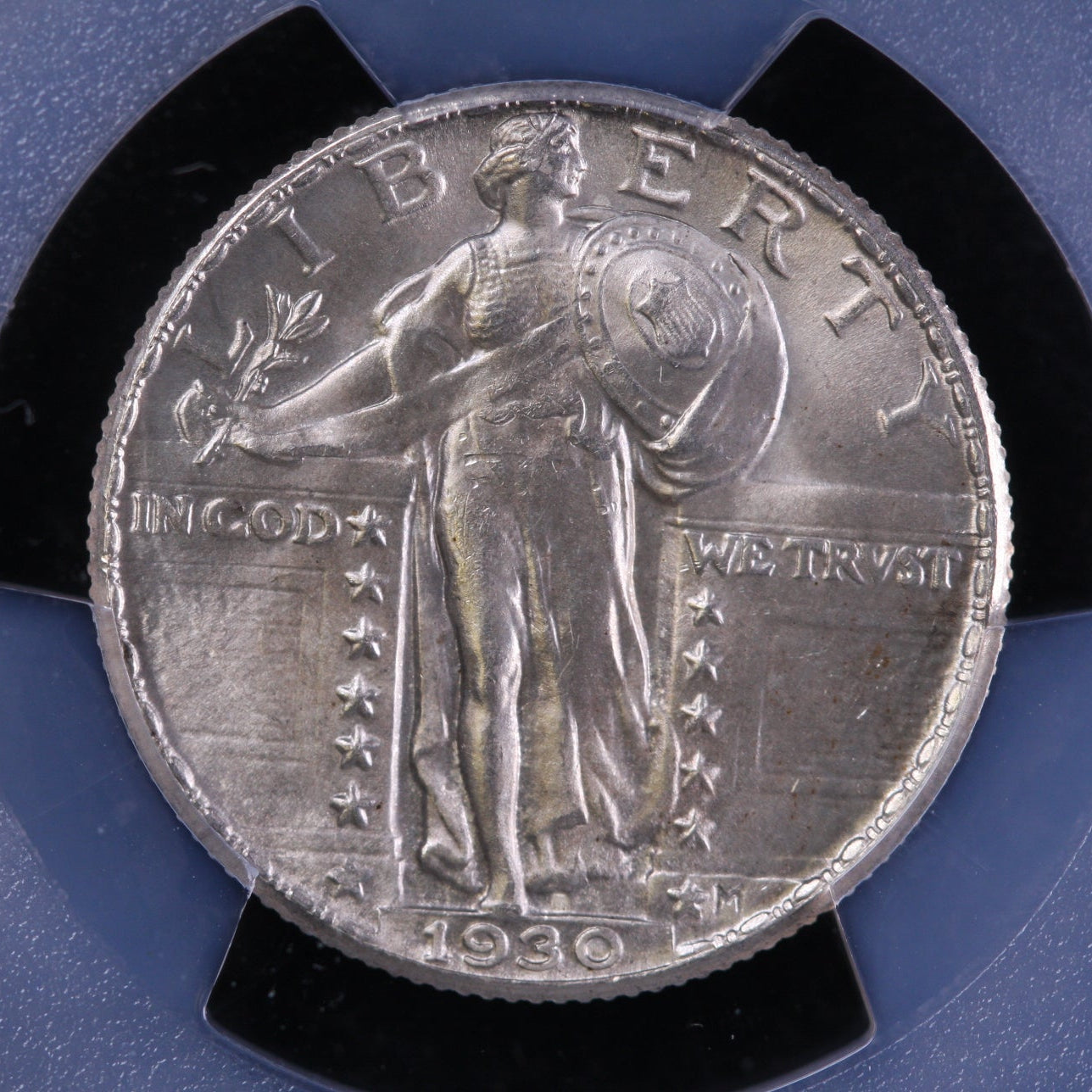 1930 Standing Liberty Quarter, PCGS MS-63 Full Head, Blast White Strike. #QR1458