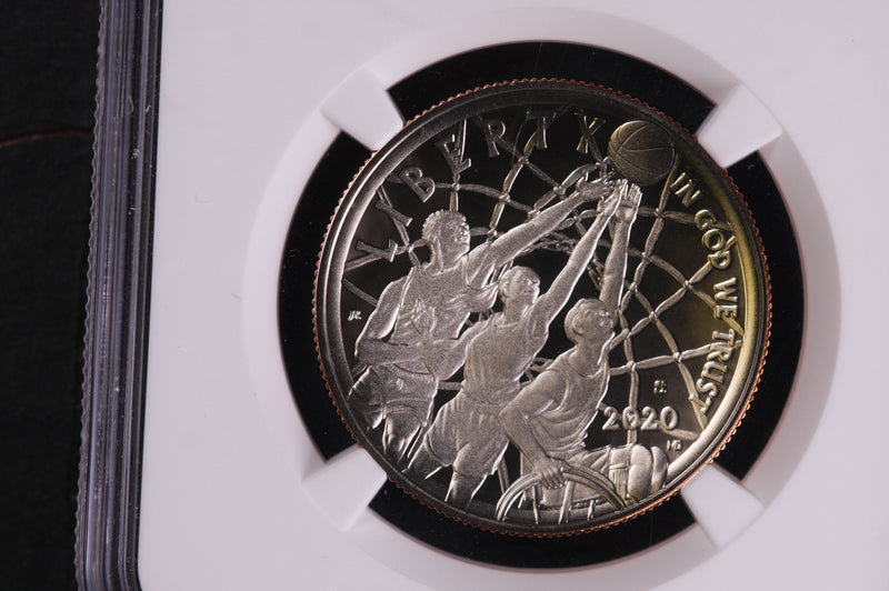 2020-S  Basketball Hall of Fame, Silver Commemorative, PCGS PR70, Store