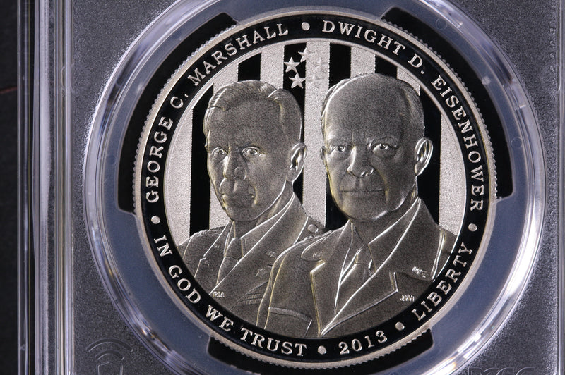 2013-P 5 Star Generals, Marshall, Eisenhower, Silver Commemorative, PCGS PR69. GMC157.