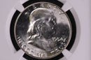 1954 Franklin Silver Half Dollar, Affordable Graded NGC MS64, Coin, Store