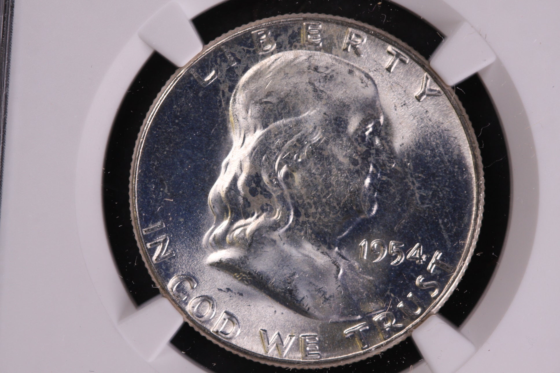 1954 Franklin Silver Half Dollar, NGC MS64 Uncirculated Coin, Store #GHR172