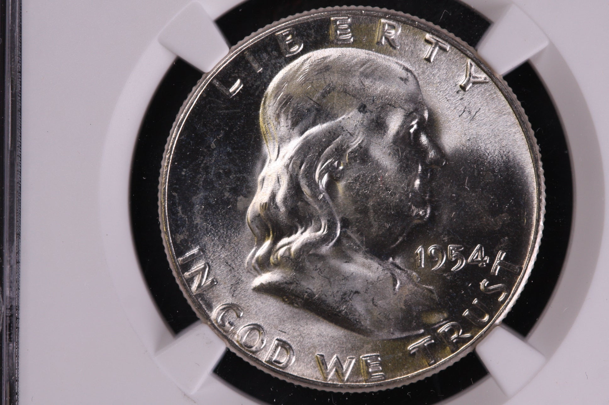 1954 Franklin Silver Half Dollar, NGC MS64 Uncirculated Coin, Store #GHR172