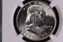 1954 Franklin Silver Half Dollar, Affordable Graded NGC MS64, Coin, Store