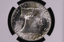 1956 Franklin Silver Half Dollar, Affordable Graded NGC MS63 or MS64, Coin, Store