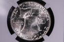 1957 Franklin Silver Half Dollar, Affordable Graded NGC MS63., Coin, Store