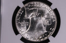 1957 Franklin Silver Half Dollar, Affordable Graded NGC MS63., Coin, Store