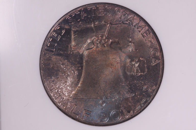 1958 Franklin Silver Half Dollar, Affordable Graded NGC MS65., Coin, Store
