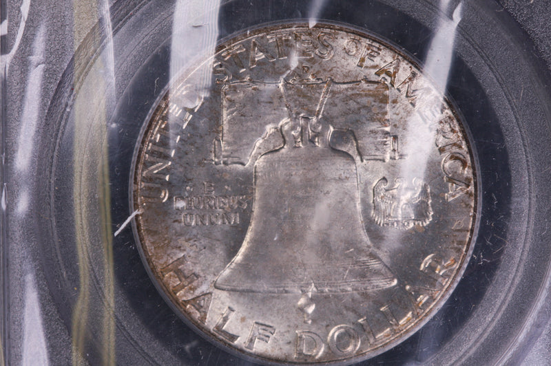 1958-D Franklin Silver Half Dollar, Affordable Graded PCGS MS66 FBL., Coin, Store