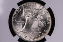1959-D Franklin Silver Half Dollar, Affordable Graded NGC MS63 FBL., Coin, Store