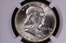 1959-D Franklin Silver Half Dollar, Affordable Graded NGC MS63 FBL., Coin, Store
